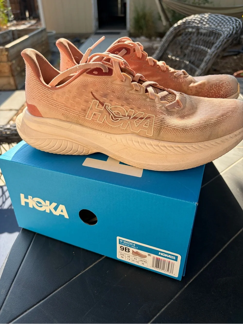 Hoka Women's Mach 6 Rose Gold Running Shoes - Picture 2 of 7